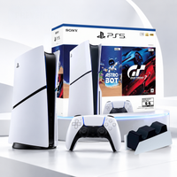 Combo Consola PlayStation 5 Sony Slim Standard 1T + Astrobot y GT7 + Base de Carga Dual DE REGALO