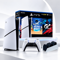 Combo Consola PlayStation 5 Sony Slim Digital 1T + Astrobot y GT7 + Base de Carga Dual DE REGALO
