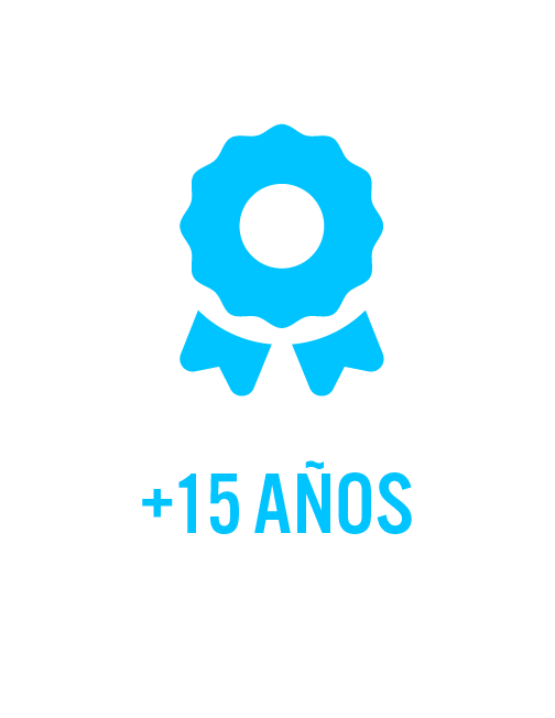 Mas de 15 años de experiencia