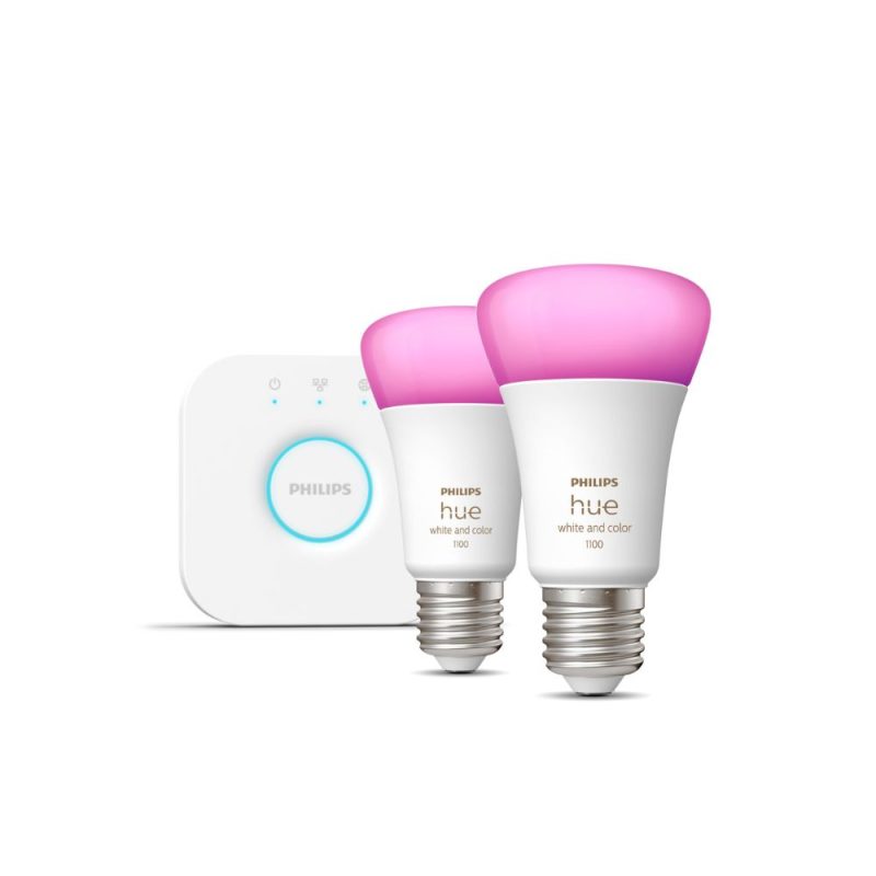 Starter Kit Philips HUE 2 lámparas RGB y Bridge