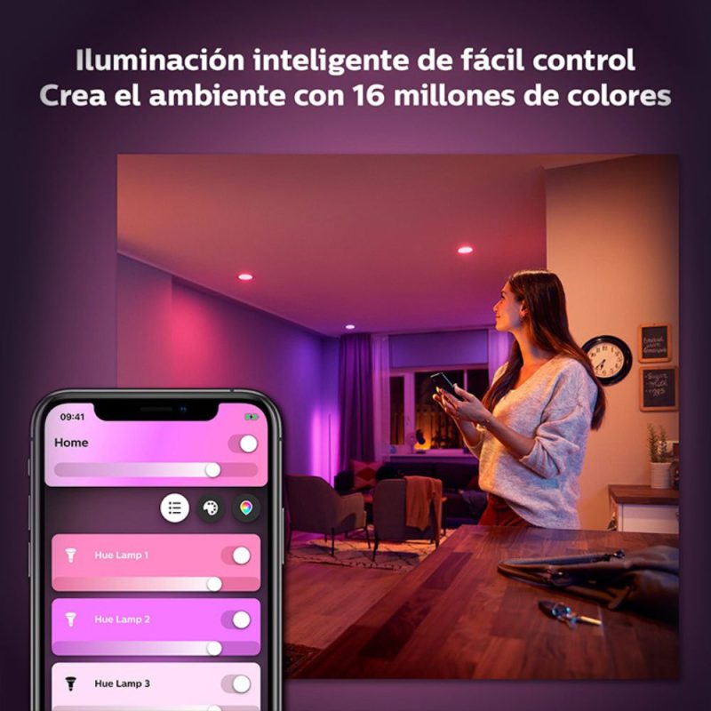 Starter Kit Philips HUE 2 lámparas RGB y Bridge