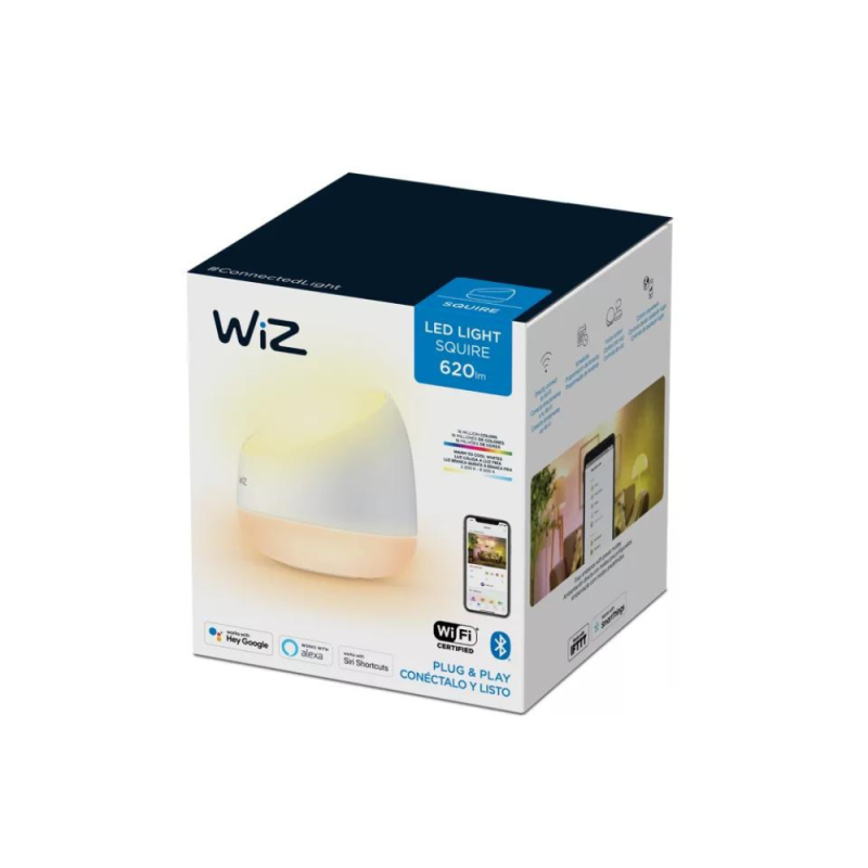 Lampara de Mesa Portatil Squire Smart Led Wiz Wifi RGB