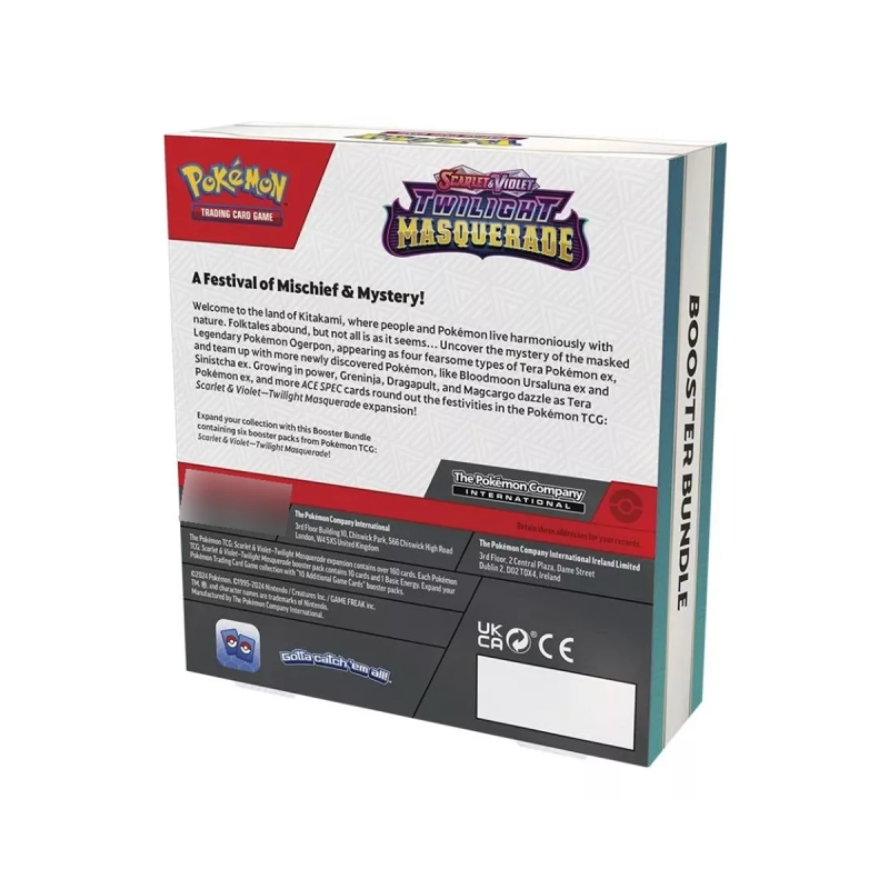 Cartas Pokemon TCG Scarlet & Violet Twilight Masquerade Booster Bundle Inglés Originales