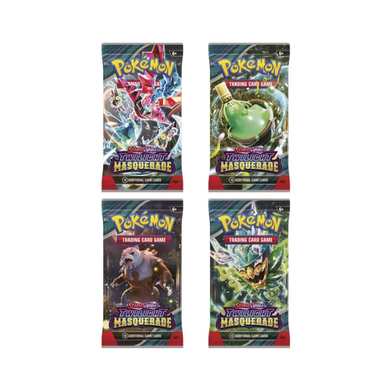 Cartas Pokemon TCG Scarlet & Violet Twilight Masquerade Booster Pack Inglés Originales